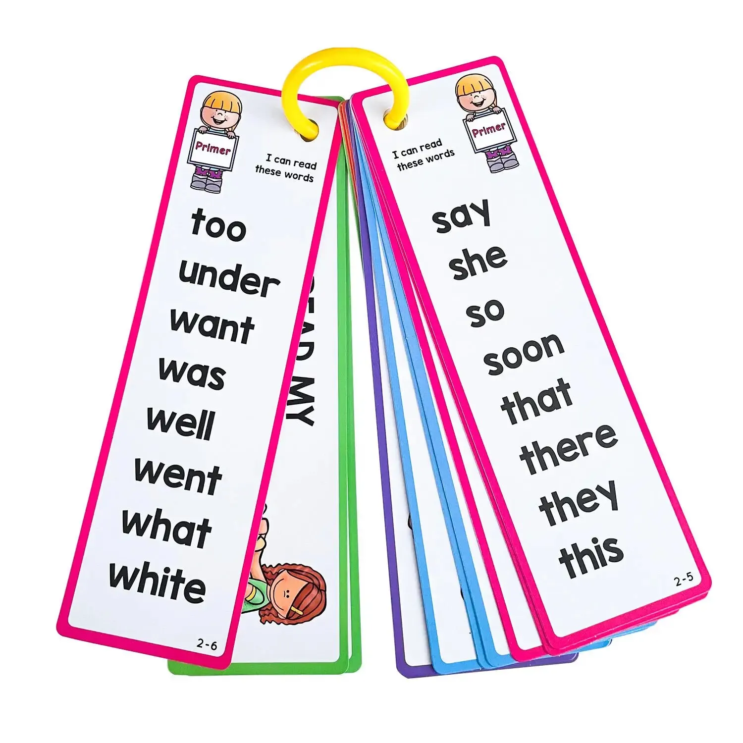 thumbnail image 1 of 220 palabras Palabras de alta frecuencia Palabras en inglés Tarjetas Marcapáginas para niños Material didáctico para la lectura Tarjetas didácticas Juego de memoria, 1 of 5