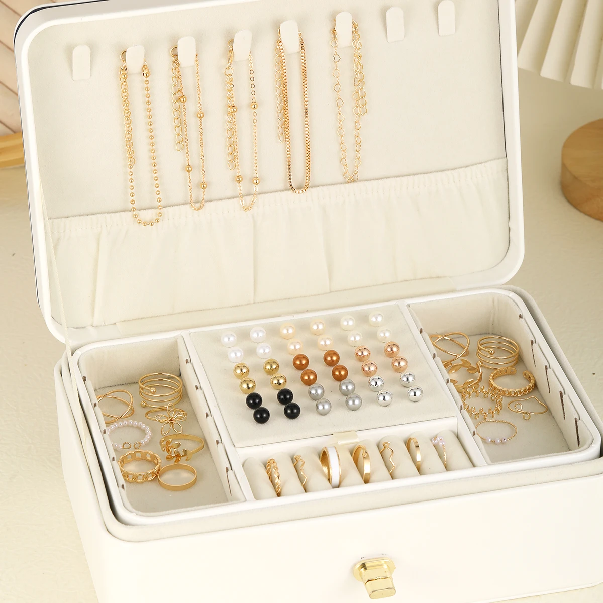 62-Piece Chic Jewelry Set Collection - Jewelry Sets for Women with Earrings, Rings,Bracelet Stylish Accessories for Daily Outfit