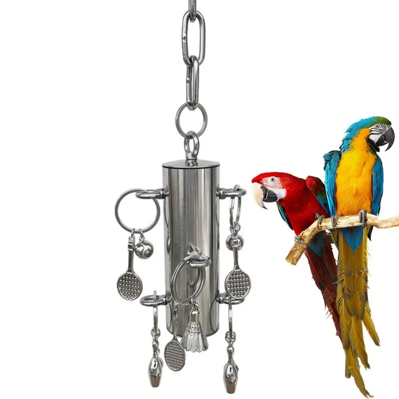 

Bird Cage Toys Stainless Steel Heavy Duty Bird Cage Toys Bird Cage Hang Bite Toy Heavy Duty Bird Cage Toys For Parakeet Budgie