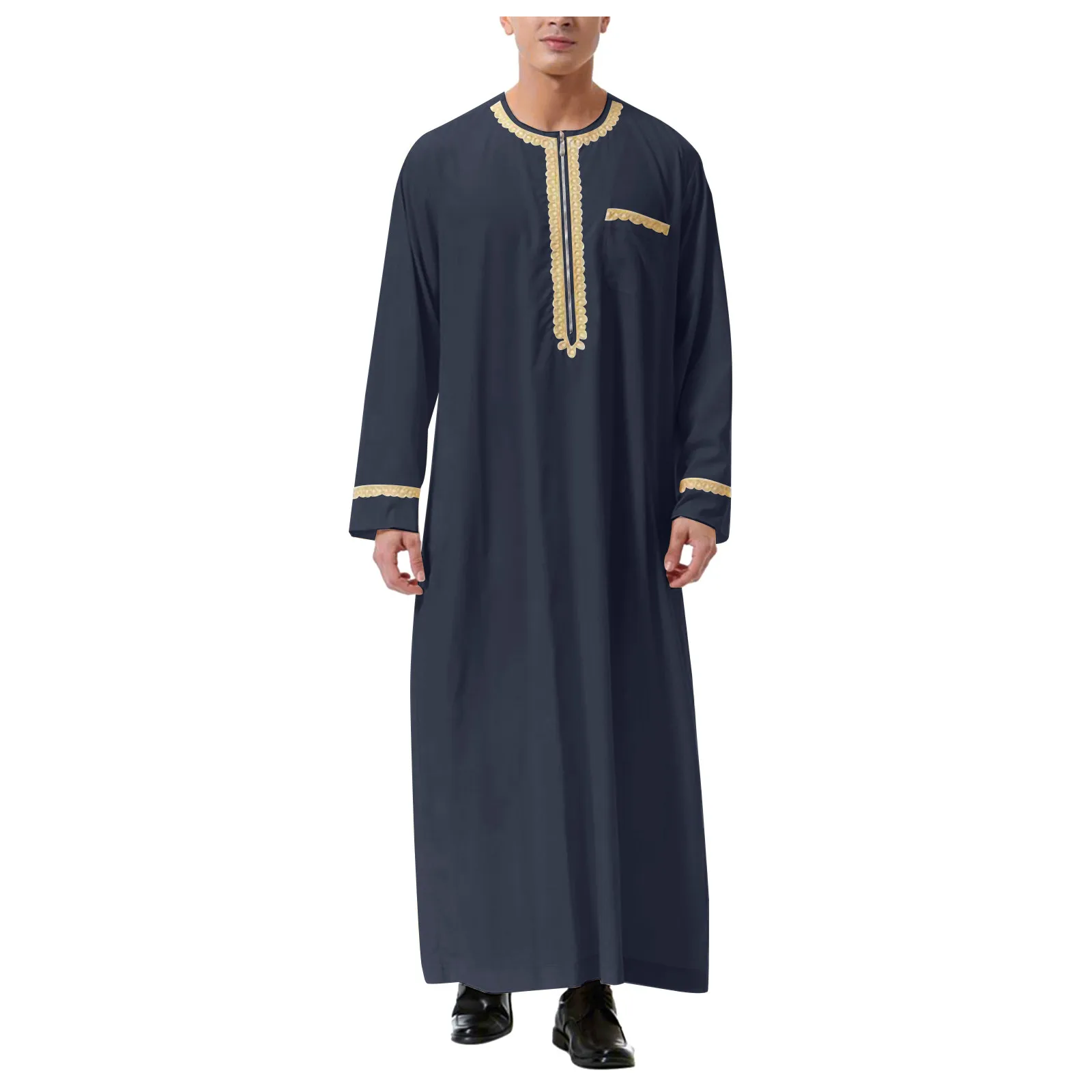 

Muslim Abaya Men Clothing Islam Thobe Fashion Kaftan Pakistan Caftan Saudi Arabia Jubba Thobe Moroccan Dubai Solid Musulman 2024