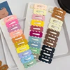 10pcs 5cm Frosted Simplicity Hairpins for Girls Oval Triangle Square Hair Clips for Kids Snap Hair Clips Hairpins Click Clacks 1