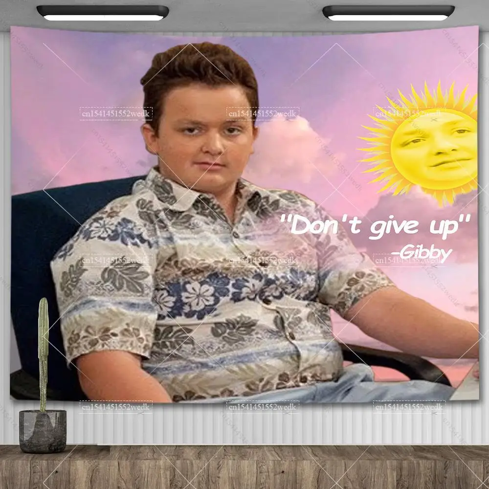 

Noick Gibby from ICARLY Tapestry Wall Decor Fuuny Meme Tapestry Aesthetic Tapestries Yoga Mat Birthday Banner Decoration Bedroom