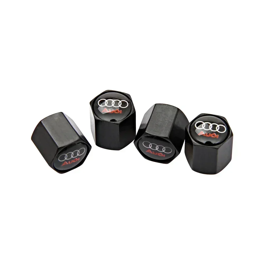 4Pcs Premium Metal Car Wheel Valve Caps Set