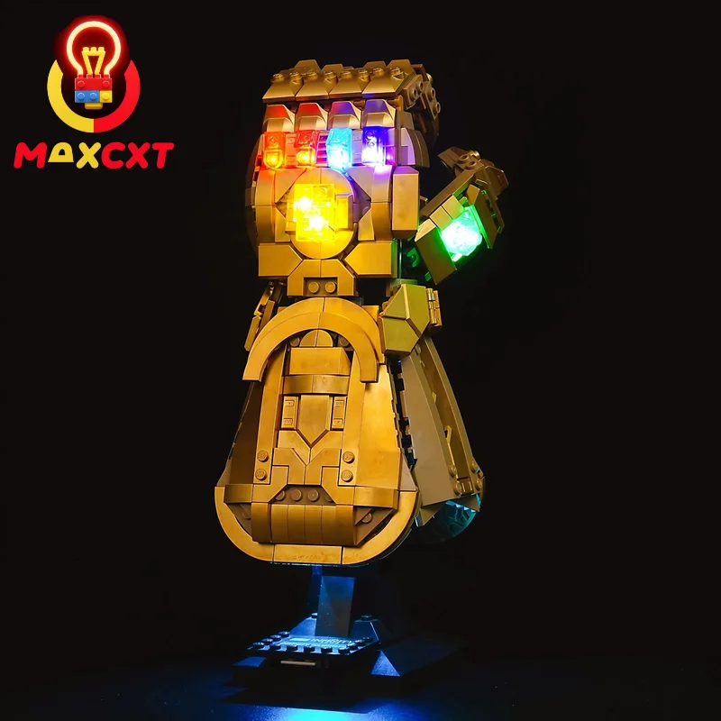 MAXCXT LED Light Set For LEGO 76191 Infinity Gauntlet Collectible DIY Decorative Lamp (Not Include Lego Building Blocks Set ﻿）