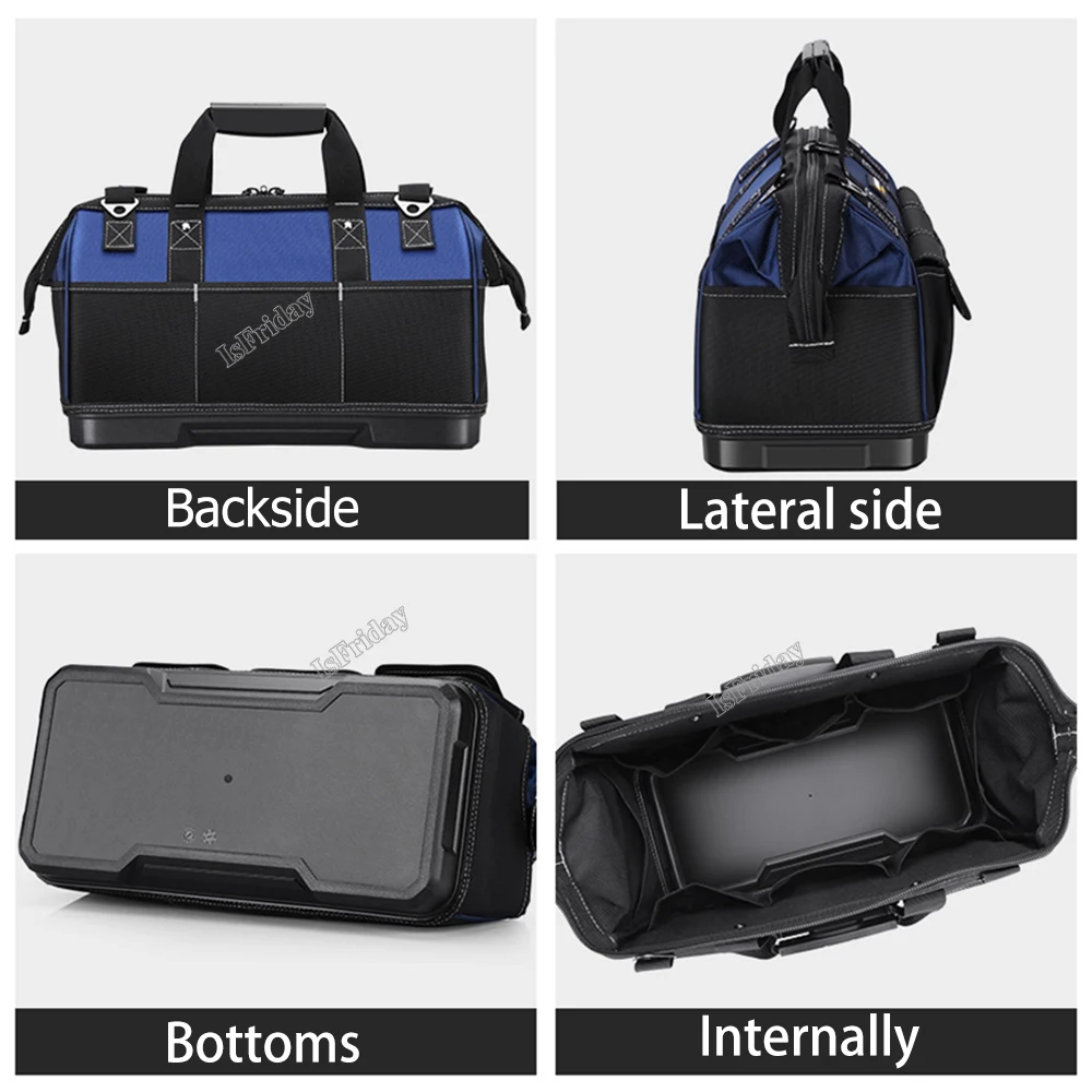 Electrician Tool Bag Multifunctional Tool Bags 1680D Oxford Cloth Electrician Bags Waterproof and Wear-Resistant High Capacity