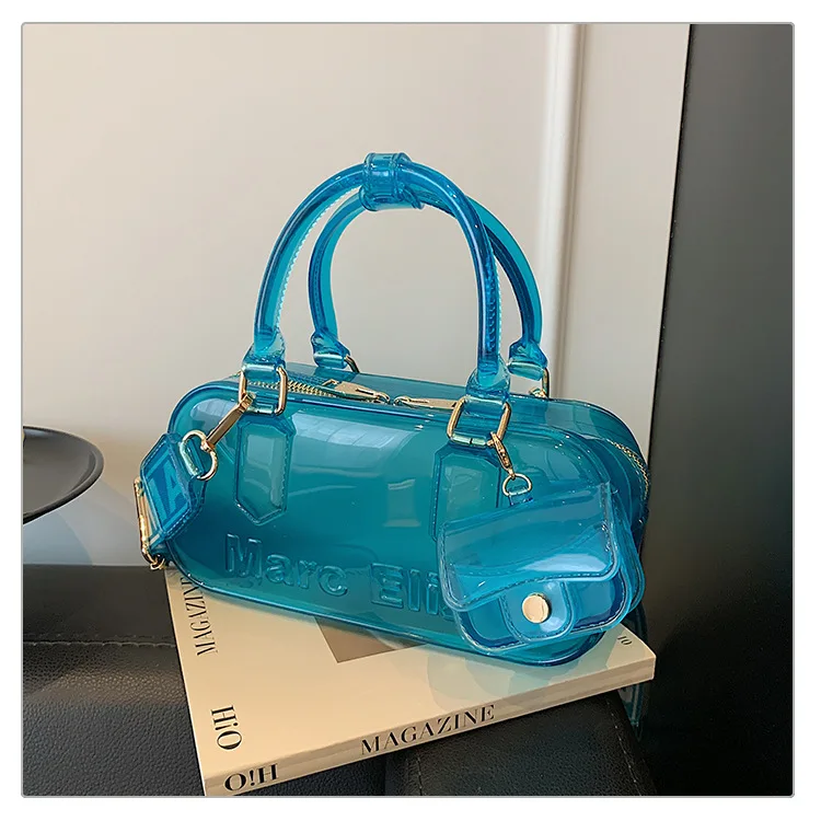 Summer PVC Transparent Jelly Handbag 2025 New Fashion Niche Ladies