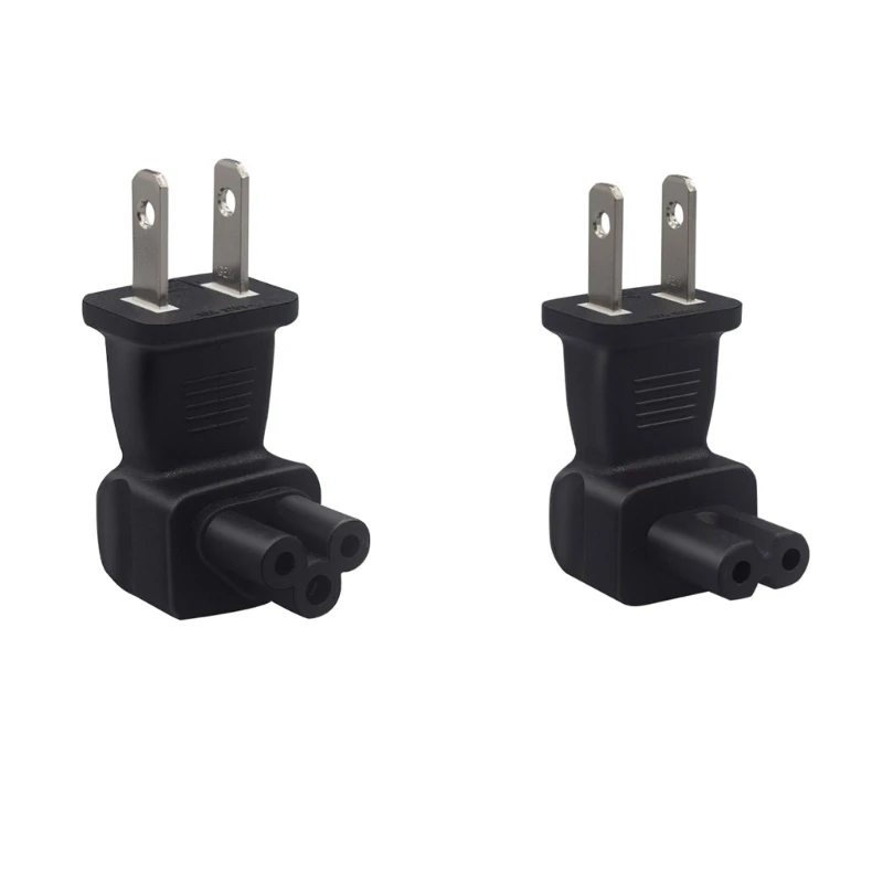 EU TO C5/EU TO C7/US C5/US C7 Adapter Plug 90 Degree Right Angle Power Supply Converter Adapter Plug-Socket for computer
