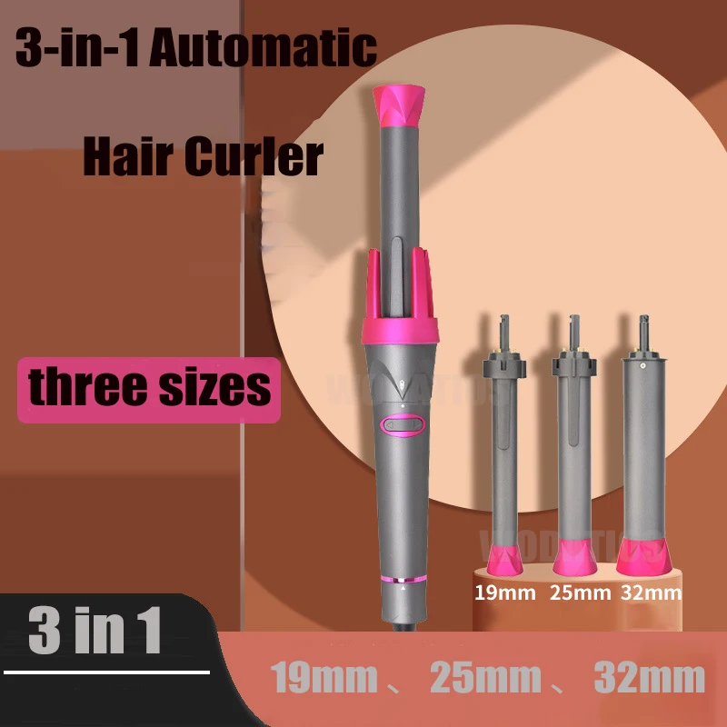 Lazy Electric Curling Iron Hair Curler Set 3 in1 Automatic Curling Iron Detachable Temperature Adjustment Wave Home Styling Tool m2 fever electronic tube gallbladder level home audio amplifier hifi front high bass adjustment tube amplifier