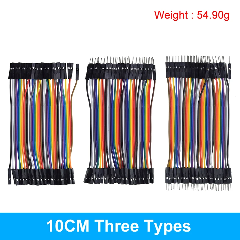 Versatile 40-Pin Assorted Length Jumper Wire Set