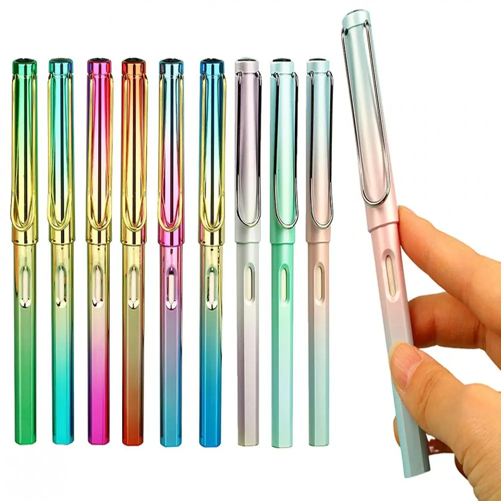 

9 Pcs Inkless Gradient Pencils Erasable Durable Replaceable Refills with Rubber for Writing Sketch Drawing