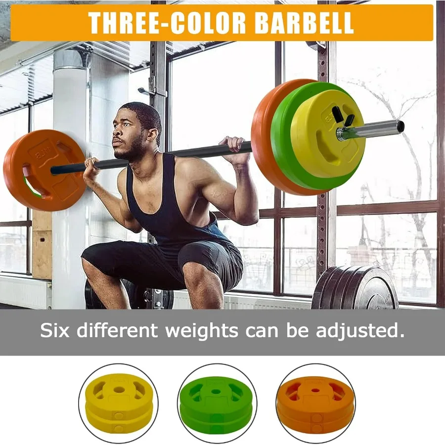 Adjustable Barbell Weight Set, Pesas Para Ejercicios En Casa, Dumbbell Set for Exercise, Lifting, And To Build Muscle