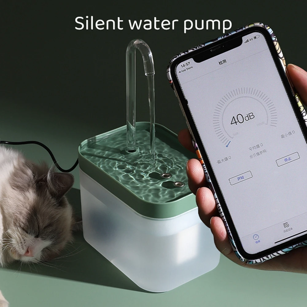 Title 1, 1.5L Automatic Cat Water Fountain USB Electric ...