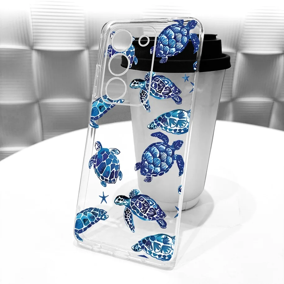 Floral Bow Bumper Soft Silicone Clear Phone Case Cover