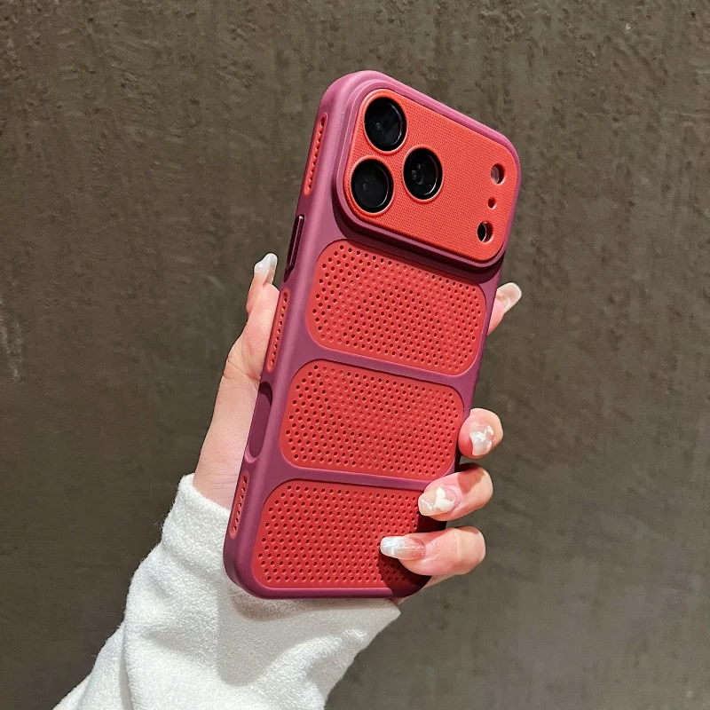 Summer Super Refreshing Soft Edge Phone Case with Fine Hole Lens Film and Heat Dissipation Feature