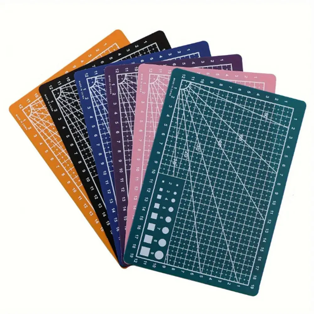 Double-Sided A4 Self-Healing Cutting Mat with Grid