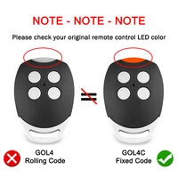 2PCS DITEC GOL4C Garage Door Remote Control Duplicator 433MHz Fixed Code Replacement Remote Control Garage Door Opener Command 2