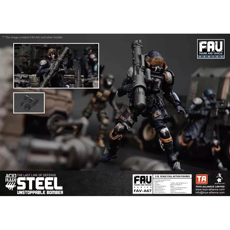 1/18 3.75inches Acid Rain Action Figure Acid Rain FAV-A67