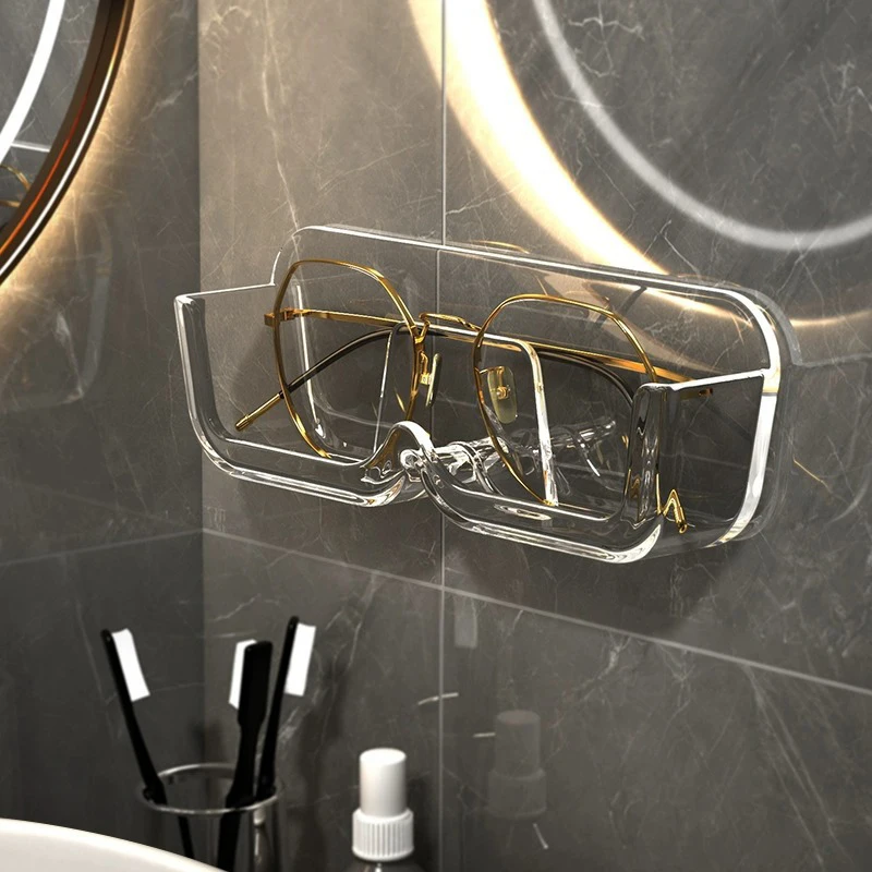 1PC New Eyeglasses Organizer Rack Wall Mounted Sun-glasses Display Holder Wardrobe Decoration Storage Box Sunglass Organizer