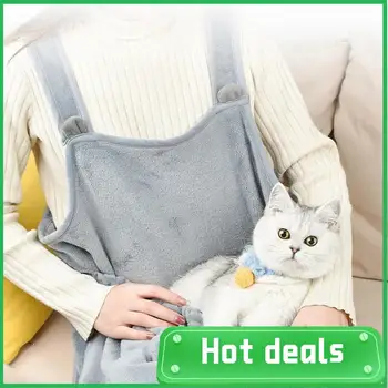 LUDA Cat Clothes Cat Cuddle Artifact Anti-Stick Fur Apron Outdoor Cat Bib Pet Clothes Anti-Fur Cat Supplies 1