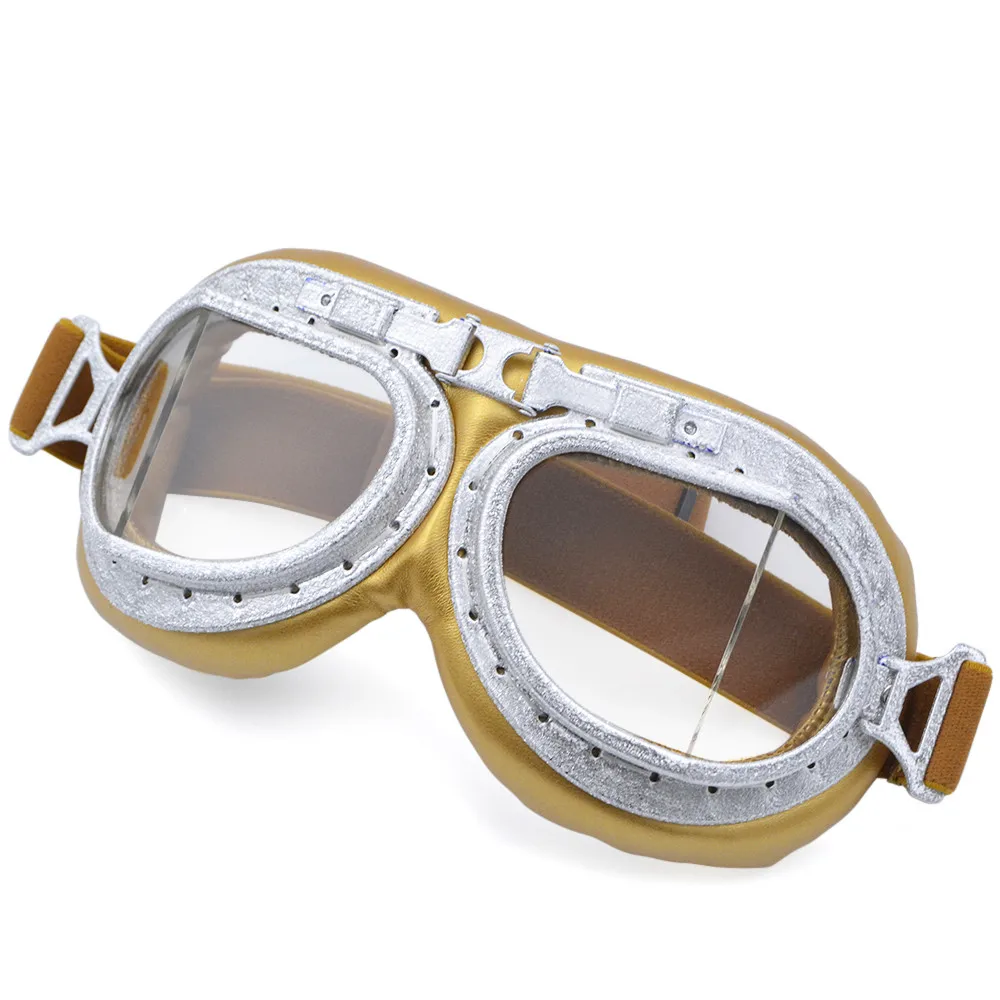 Motorradbrille Pilot Motorrad Fahrradbrille Retro Jet Racing Googles Brille Moto Helm Brille – Detail 5