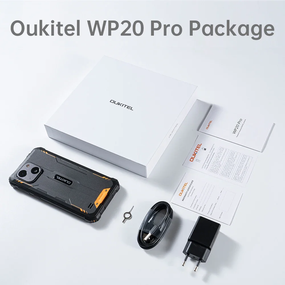 Oukitel WP20 Pro 5.93 Inch HD+ 6300 mAh Battery 4GB+64GB Rugged Smartphone Octa Core Cellphones 20MP Camera NFC Mobile Phone 6