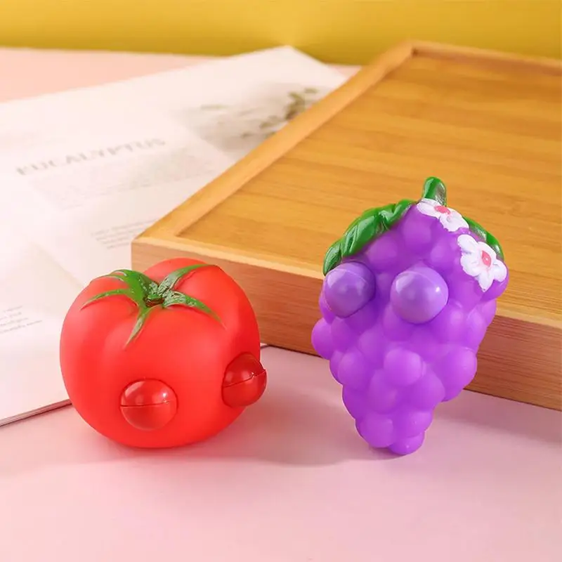 

Fruit Stress Balls Stress Relief Toys Portable Fruit Injury-Proof Squeezing Balls Multifunctional Compact Eco-Friendly toys