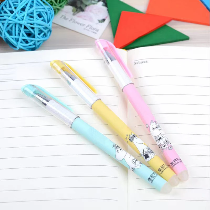 

3Pcs High Quality Erasable Gel Pen Blue Black Refill Writing Pens Washable Handle Magical Eraser Gel Pen Kids School Stationery