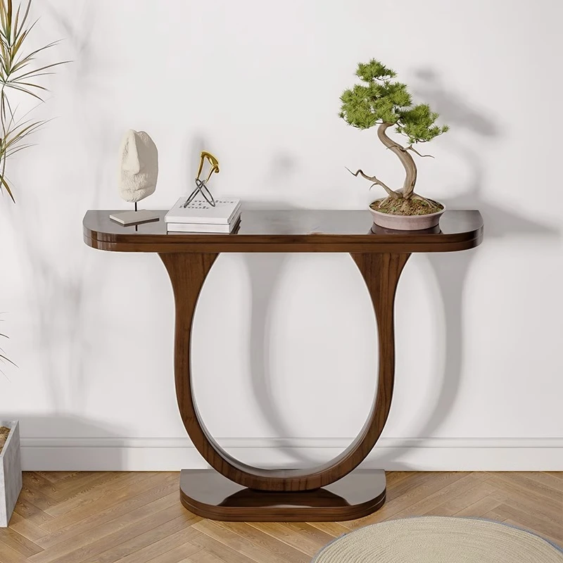 

Консоль из массива дерева, настенные панели с боковым обзором, входной шкаф, чрезвычайно узкий полукруглый алтарь