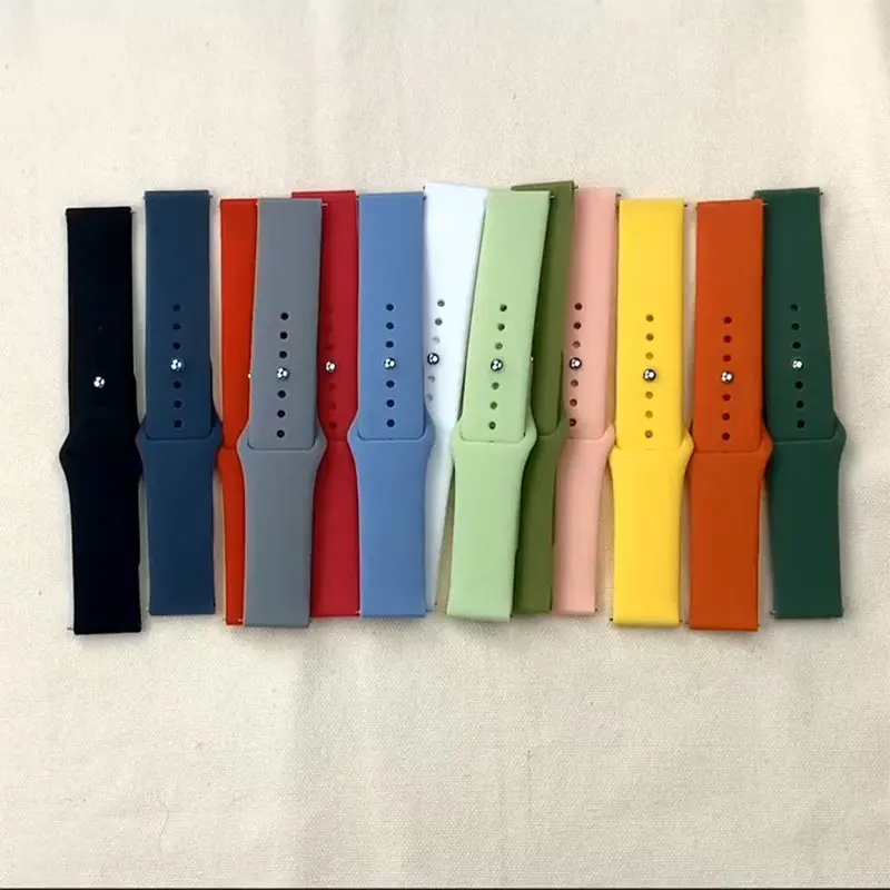 

Ремешок силиконовый для смарт-часов Amazfit GTS 2 3 2e/2 Mini/GTR 42 мм/47 мм/GTR 3/3 Pro/2/2e, 20 мм 22 мм
