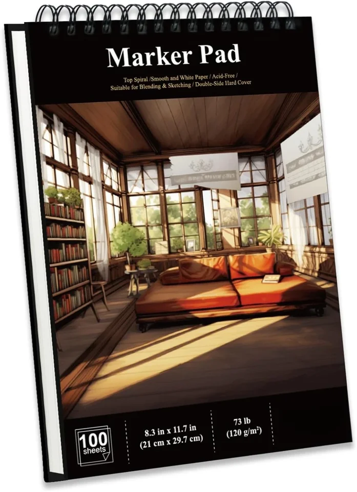 Premium Alcohol Marker Sketchbook with Perforated Pages