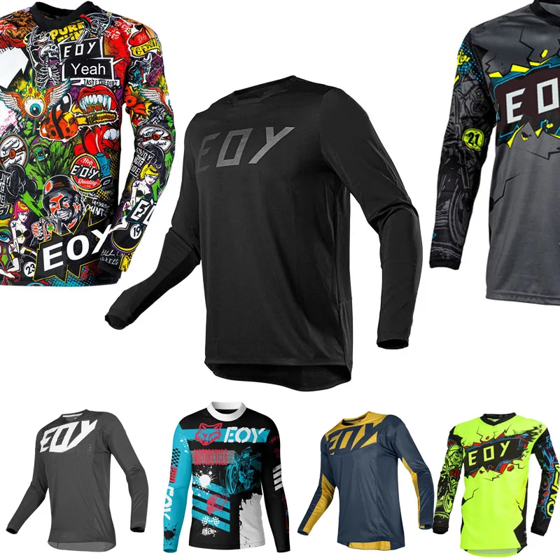 Motorcycle Jersey MTB Road Jerseys Motocross Shirt Men Breathable Mountain Bike Long Sleeve Racing Quick-drying Cycling Jersey downhill jerseys