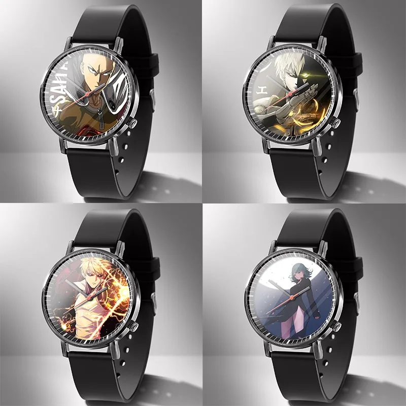 One Punch-Man Saitama Orologi Da Polso Al Quarzo Anime Genos Light Watches For Man Women Anime Manga Periferiche Cartoon Kids Gifts