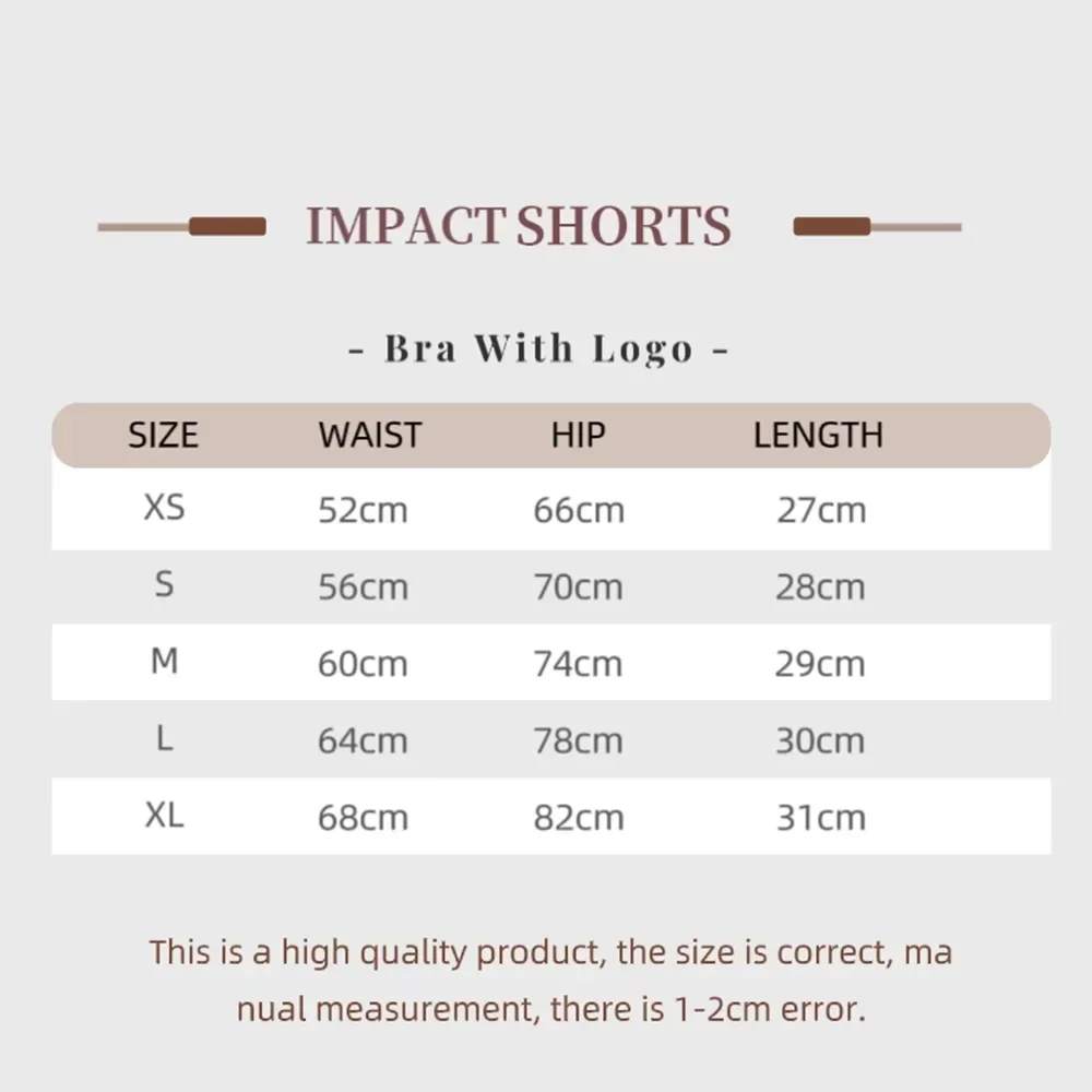 Impact Shorts with Logo 4.5'' Low Waist Seamless Yoga Shorts Scrunch Bum Gym Shorts Workout Biker Short Stretch Fitness Short 6