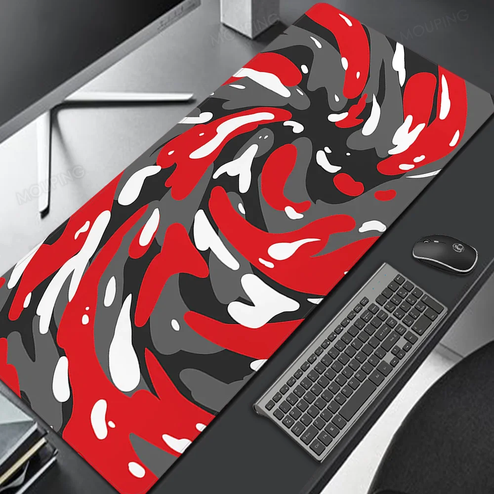 Whirlpool Mouse Mat Red Mouse Pad Art Deskmat Big Mouse Mat Table