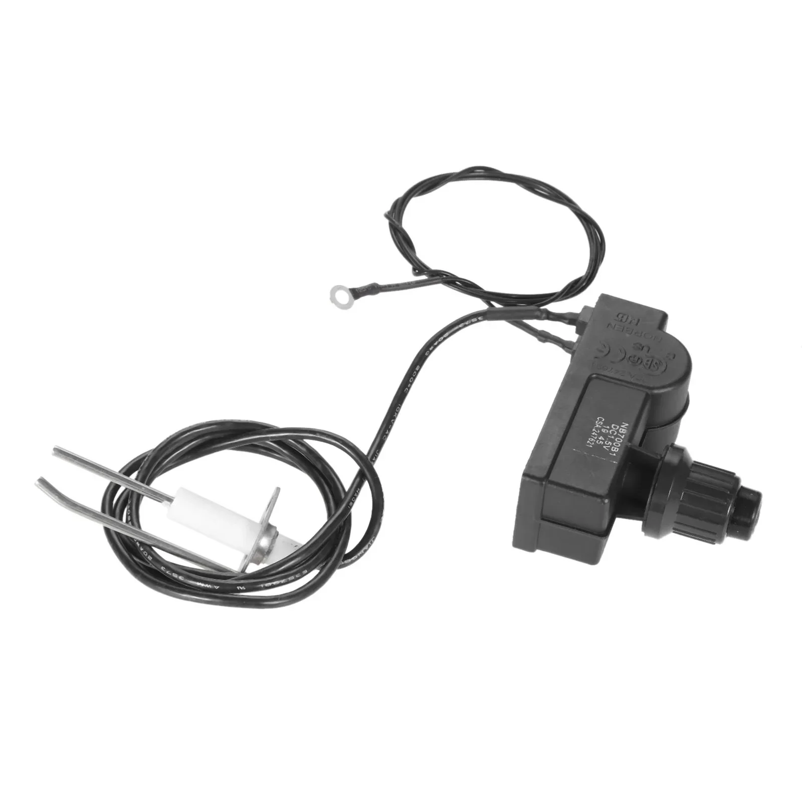 36 inch Push Button Ignition Assembly Kit 2 Outlet Ground Wire Grill Fire Pit Gas Burner System AAA Battery