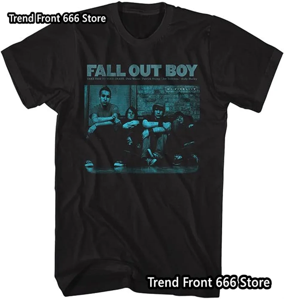 Fall Out Boy Rock Band Men's And Children Summer Short Sleeve T-shirt Vintage Patten Boys Men Size Tshirts 6
