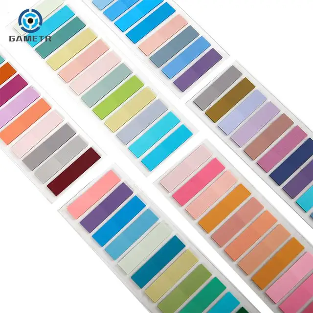 1set Transparent Sticky Notes Self-Adhesive BookMarkers Posted It Annotation Reading Book Clear Tab Kawaii Cute Stationery 5