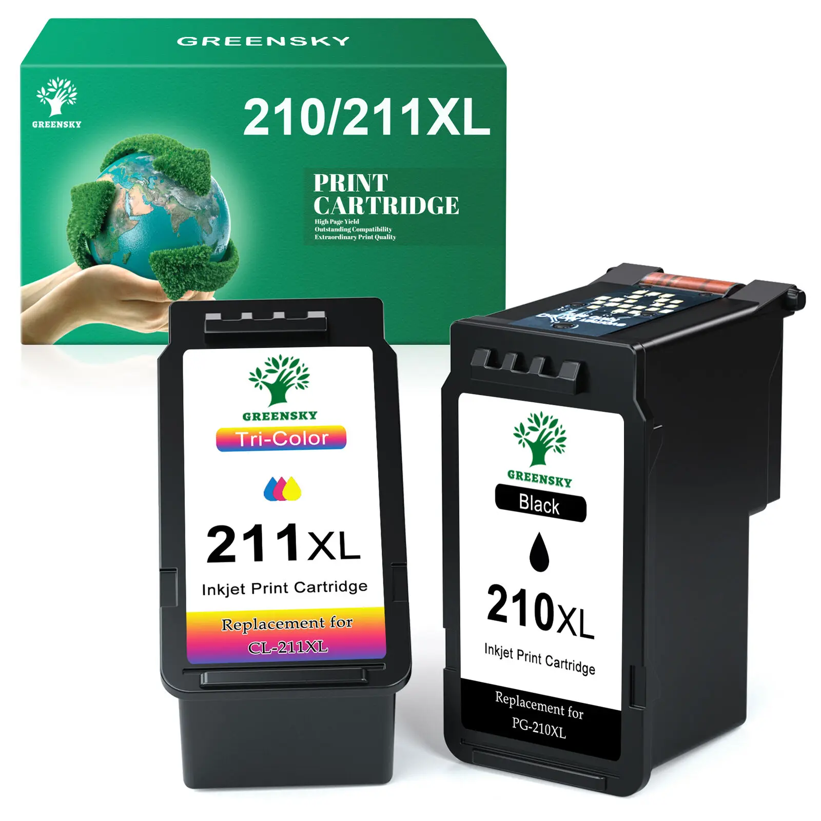 

2Pack Ink Cartridge for Canon PG-210XL CL-211XL PIXMA iP2700 2702 MP230 MP499
