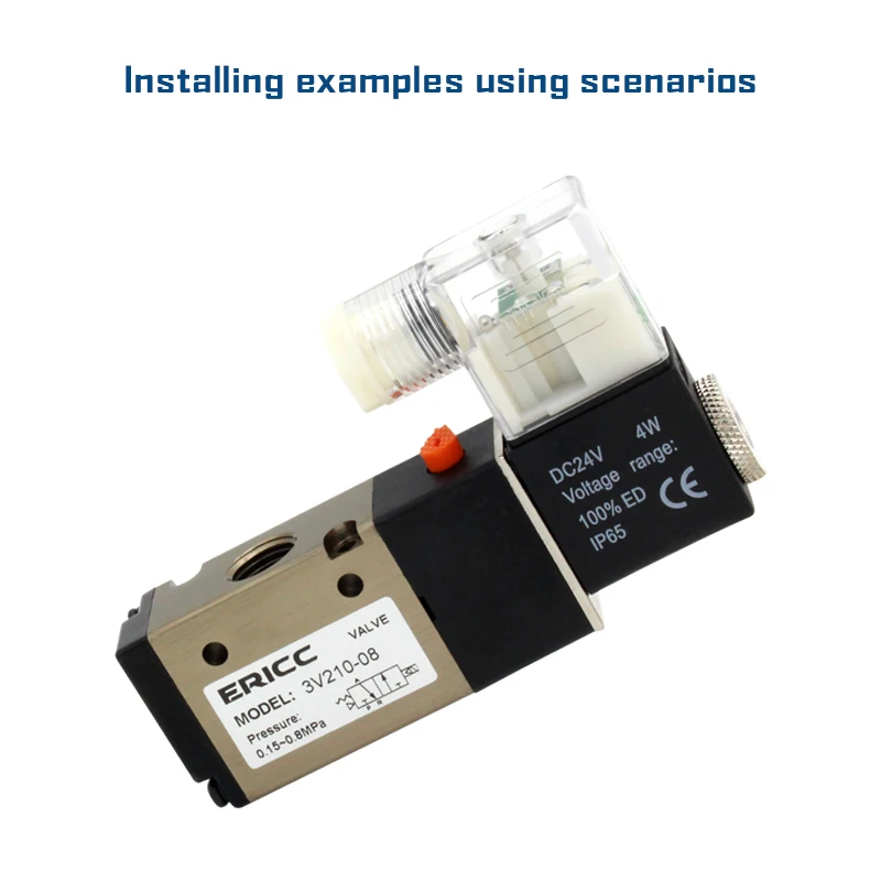 ̵ַ   4V210-08 3V210-08 4V220-06/08 4V230C 2V025-06/08 3V1-06  24VDC 12V DC 220V AC 110V AC 220V