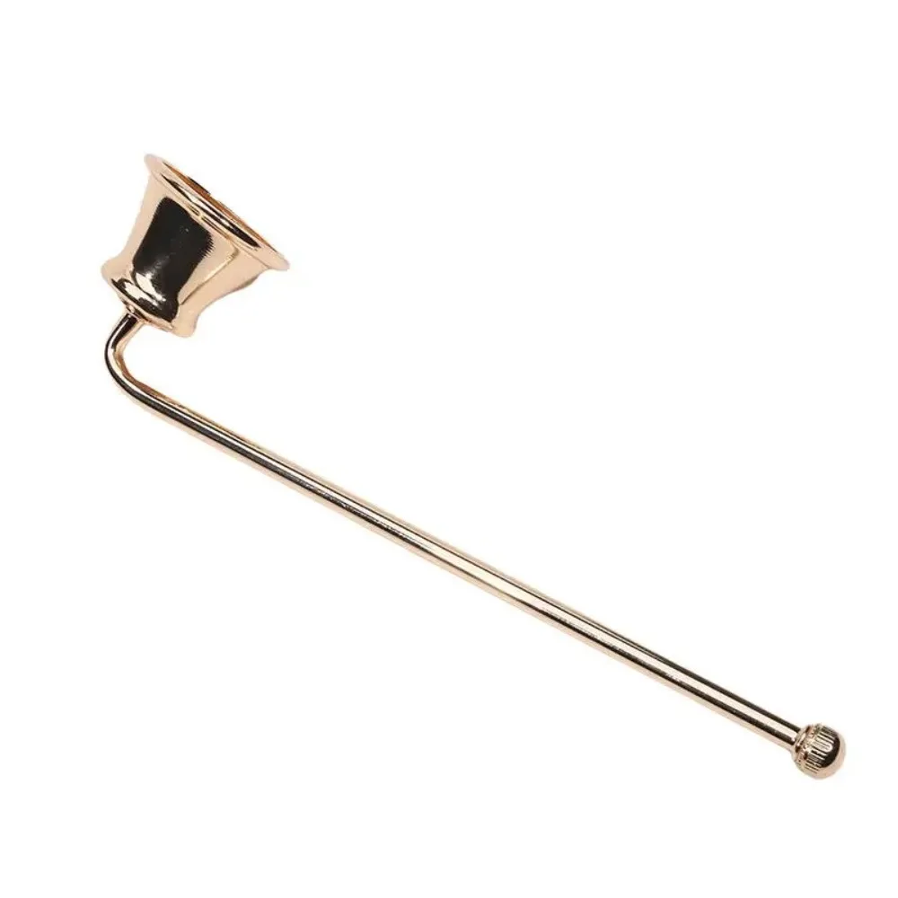 Vintage Bell-shape Candle Snuffer Gold/Black/Silver Metal Fire Extinguisher 18cm Handle Wick Cover SPA Hotel