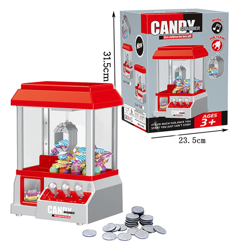 Claw Machine Candy Grabber Prize Dispenser Vending Machine Arcade Game Machines for Home Party Birthday Gifts Boys Girls Toys 5