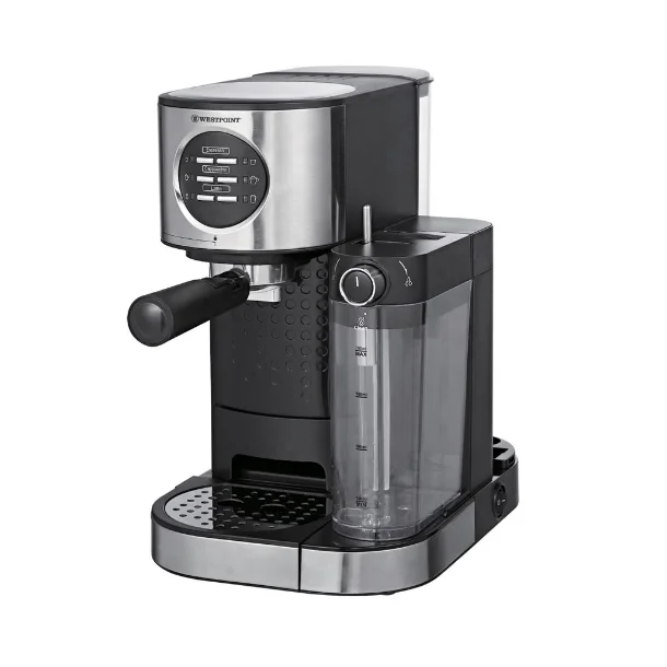 4 in 1 Knob Control Espresso Machine Stainless Steel Coffee Maker with Grinder Machine 3L Water Tank 2
