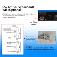 สรุป 3.6KW 4.2kw 6.2kw ON/off Gird อินเวอร์เตอร์พลังงานแสงอาทิตย์ Pure Sine Wave MPPT Solar Charge รองรับแบตเตอรี่ลิเธียม LiFePo4 แบตเตอรี่ 6
