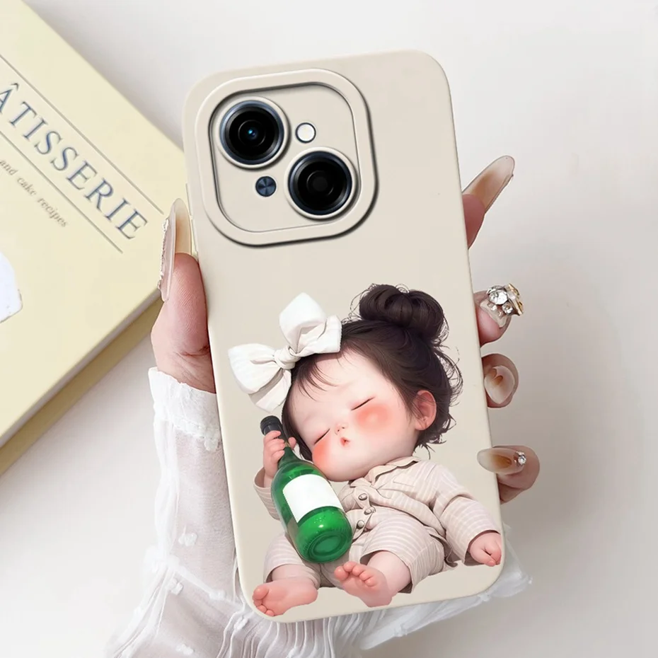 Cute Cartoon Soft Silicone Shockproof Phone Case with Bumpers