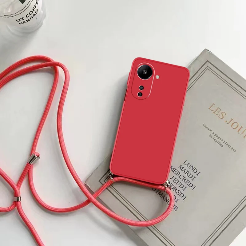 Liquid Silicone Crossbody Lanyard Phone Case with Strap