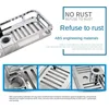 Multifunction Home Decor Organizer Bathroom Lifting Rod Removable Stand No Drilling Soap Holder Shower Shelf Storage Rack Tray 4