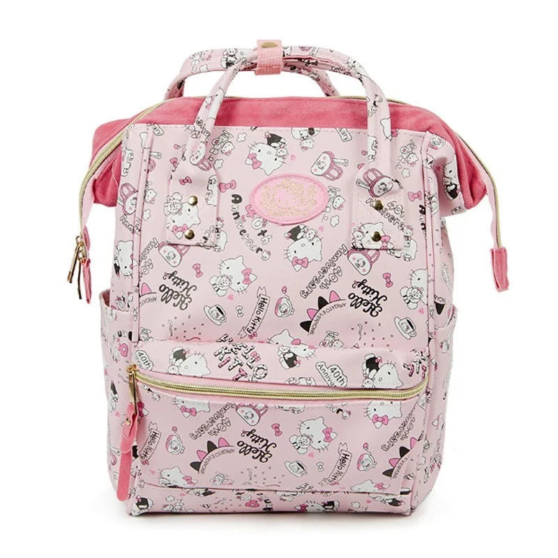 Hello Kitty Backpacks Cartoon Kawaii High Capacity Waterproof Leisure Bag