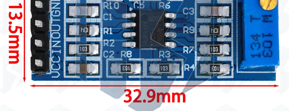 1~10 Stück LM358 100-fache Verstärkung Signalverstärker Operationsverstärker-Modul 5V-12V – Detail 7