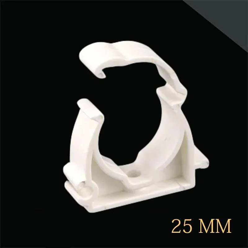 10 Pcs Plastic PPR Water Pipe Clamp Holder With Cover 16mm 20mm 25mm 32mm