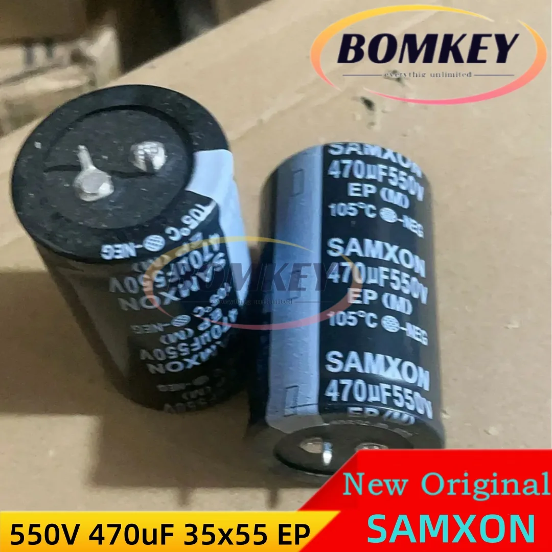 Aluminum Electrolytic Capacitor 2Pcs/Lot New Original SAMXON 550V 470UF 35X55 EP Series 550V470UF EEP477M25Q55SZSHP Man Yue Aluminum Electrolytic Capacitors